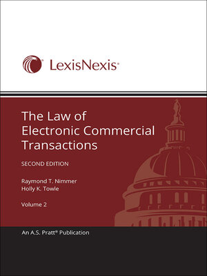 cover image of The Law of Electronic Commercial Transactions